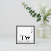 Mode Designer Black Empfehlungskarte (Stehend Vorderseite)