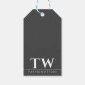 Mode Designer Black Geschenkanhänger (Vorderseite)