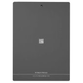 Mode Designer Black Klemmbrett (Rückseite)