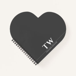 Mode Designer Black Notizblock