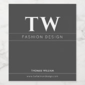Mode Designer Black Weinetikett (Einzelnes Label)