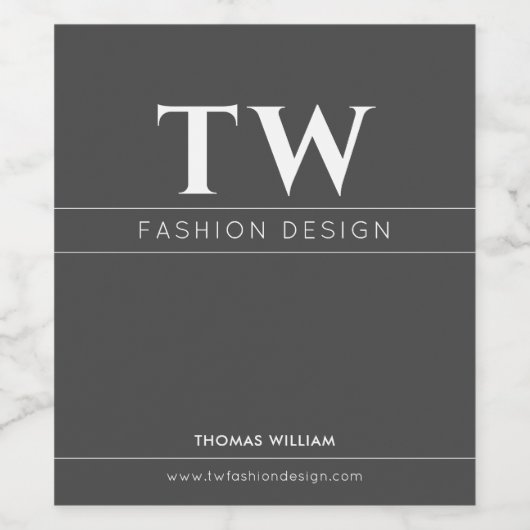 Mode Designer Black Weinetikett (Einzelnes Label)