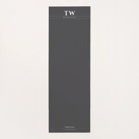 Mode Designer Black Yogamatte (Rückseite)