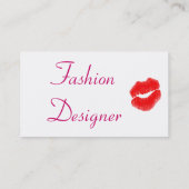 Mode Designer Blue II Business Card Visitenkarte (Rückseite)