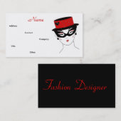 Mode-Designer Diva I Visitenkarte (Vorne/Hinten)