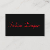 Mode-Designer Diva I Visitenkarte (Rückseite)