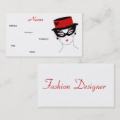 Mode-Designer Diva I Visitenkarte (Vorne/Hinten)