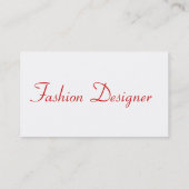 Mode-Designer Diva I Visitenkarte (Rückseite)