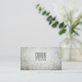 Mode Designer Gray Tones Mandala Business Card Visitenkarte (Stehend Vorderseite)