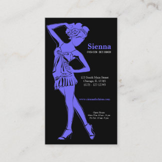 Mode-Designer (Light Slate Blue) Visitenkarte