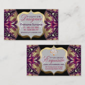 Mode Designer Moderne Batik Business Cards Visitenkarte (Vorne/Hinten)
