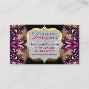 Mode Designer Moderne Batik Business Cards Visitenkarte