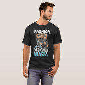 Mode-Designer Ninja Modedesign T-Shirt (Vorne ganz)