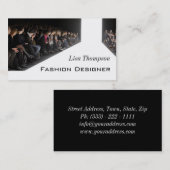Mode-Designer-Podium-Modell-Stylist-Show Visitenkarte (Vorne/Hinten)