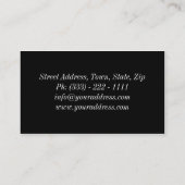 Mode-Designer-Podium-Modell-Stylist-Show Visitenkarte (Rückseite)