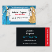 Mode Designer Tailor Dressmaker Chic Visitenkarte (Vorne/Hinten)