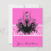 Mode Diva Einladungen, Flyer und Aufkleber Einladung (Rückseite)