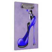 Mode-Diva in Stiletto Dunkelblau  Klemmbrett (Rechts)