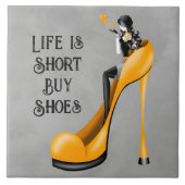 Mode Diva in Stiletto Golden Fliese (Vorderseite)