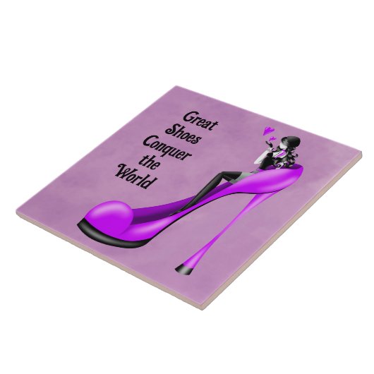 Mode Diva in Stiletto Lila Fliese (Seite)