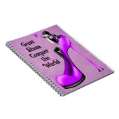 Mode-Diva in Stiletto Notizblock (Rechte Seite)