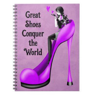 Mode-Diva in Stiletto   Notizblock