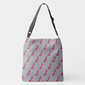 Mode-Diva in Stiletto Pink Tragetaschen Mit Langen Trägern (Rückseite)