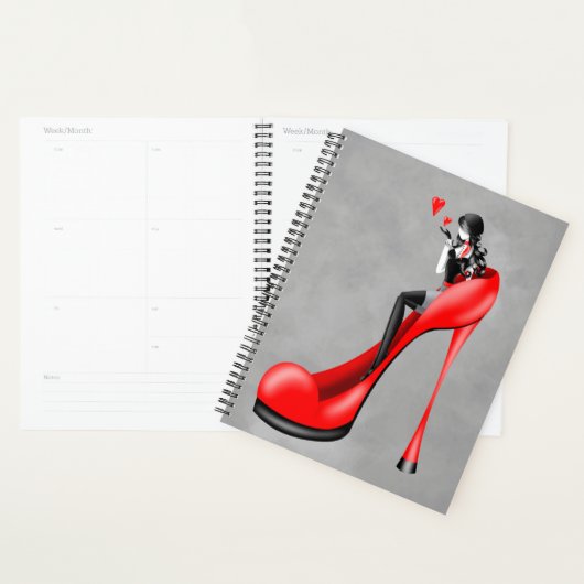 Mode-Diva in Stiletto Rot Planer (Anzeige)