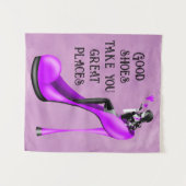 Mode Diva in Stiletto Wandteppich (Vorderseite (Horizontal))