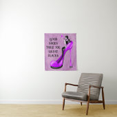 Mode Diva in Stiletto Wandteppich (Beispiel)