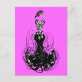 Mode-Diva - Maßgeschneidert - Maßgeschneidert Postkarte (Vorderseite)