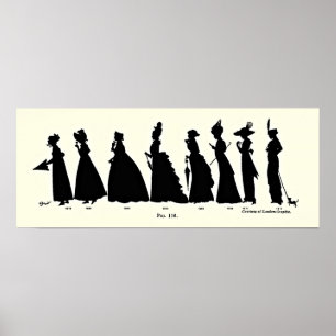 Mode durch das Zeitalter-Poster Poster