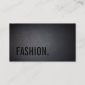 Mode Eleganter dunkler, Minimalistischer Text Visitenkarte (Vorderseite)