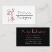 Mode-Entwurf Visitenkarte (Vorne/Hinten)