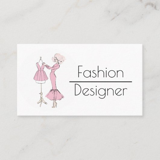 Mode-Entwurf Visitenkarte (Vorderseite)