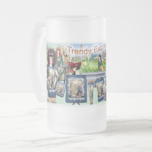 Mode Expressions Mattglas Bierglas (Vorderseite Links)