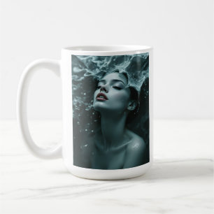 Mode-Fine-Art-Frauenporträt Kaffeetasse
