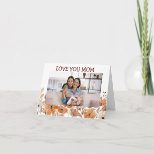 Mode Floral Froher Muttertag Grußkarte Karte