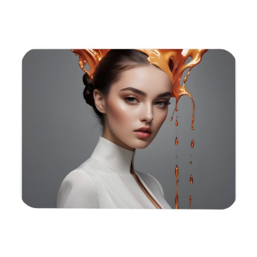 Mode Frau Fine Art Magnet (Horizontal)