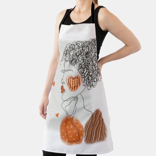 Mode-Frau: Graphic Black Lines Schürze (InSitu)