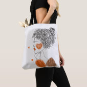 Mode-Frau: Graphic Black Lines Tasche (Von Nahem)