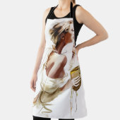 Mode Frau: Stilvolles, zeitgenössisches Portrait. Schürze (InSitu)