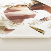 Mode Frau: Stilvolles, zeitgenössisches Portrait. Sherpadecke (3/4)