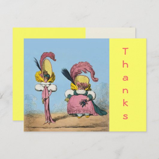 Mode Funny ~ Postcard / Einladungen 4.25 x 5.6 (Vorne/Hinten)