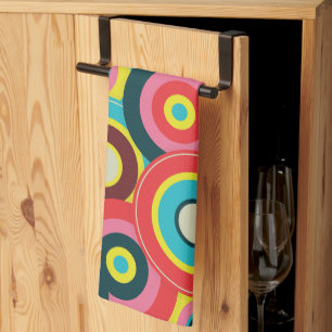 Mode Geometrisch Vintage-Muster Stylisch Modern Geschirrtuch