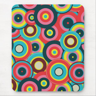 Mode Geometrisch Vintage-Muster Stylisch Modern Mousepad