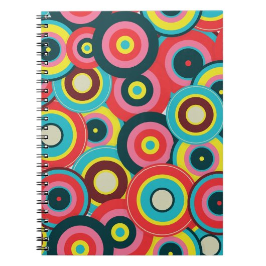 Mode geometrisches Vintage-Muster stilvoll modern Notizblock (Vorderseite)