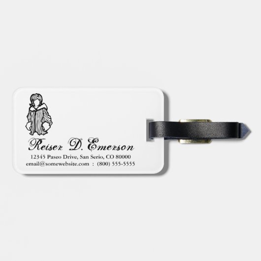 Mode Gepäckanhänger (Rückseite horizontal)