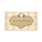 Mode-Geschäfts-Karten-Schablonen-Vintage Butike