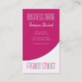 Mode-Geschäftsfrau-Illustration Visitenkarte (Rückseite)